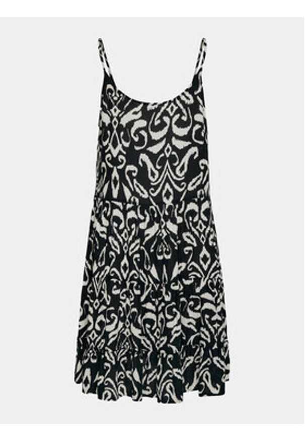 only - ONLY Sukienka letnia Maj 15218451 Czarny Regular Fit. Kolor: czarny. Materiał: wiskoza. Sezon: lato
