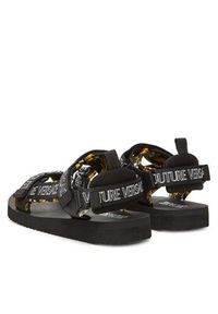 Versace Jeans Couture Sandały 78YA3S7B Czarny. Kolor: czarny. Materiał: materiał #3