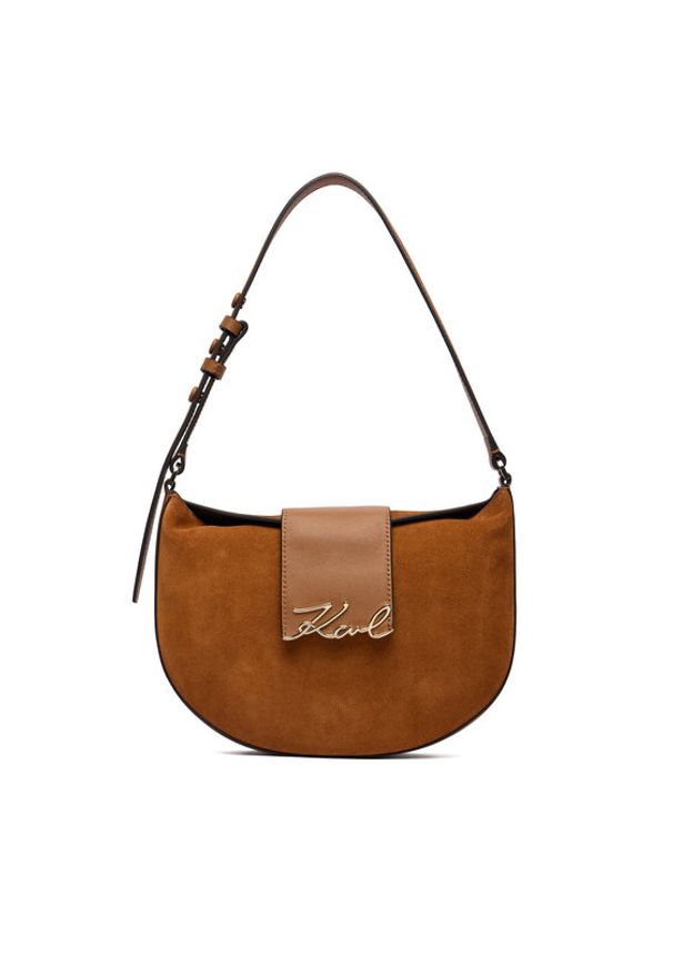 Karl Lagerfeld - KARL LAGERFELD Torebka B1W30196 Brązowy. Kolor: brązowy. Materiał: zamszowe, skórzane