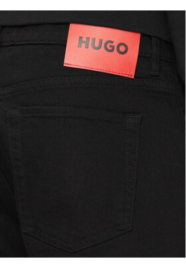 Hugo Szorty jeansowe 634/S 50511279 Czarny Tapered Fit. Kolor: czarny. Materiał: bawełna