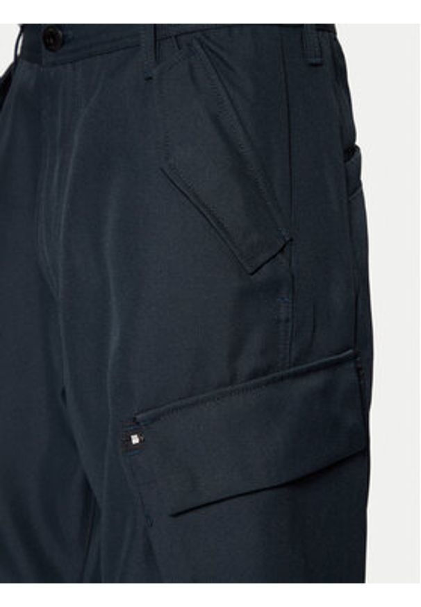 G-Star RAW - G-Star Raw Spodnie materiałowe R-3N D25224 862 Granatowy Straight Fit. Kolor: niebieski. Materiał: syntetyk