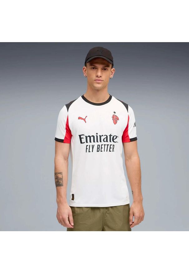 Puma - Koszulka wyjazdowa AC Milan 2025/26. Kolor: biały. Sport: piłka nożna