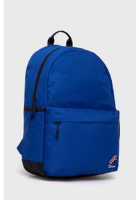 Superdry plecak damski duży gładki. Kolor: niebieski. Wzór: gładki #2