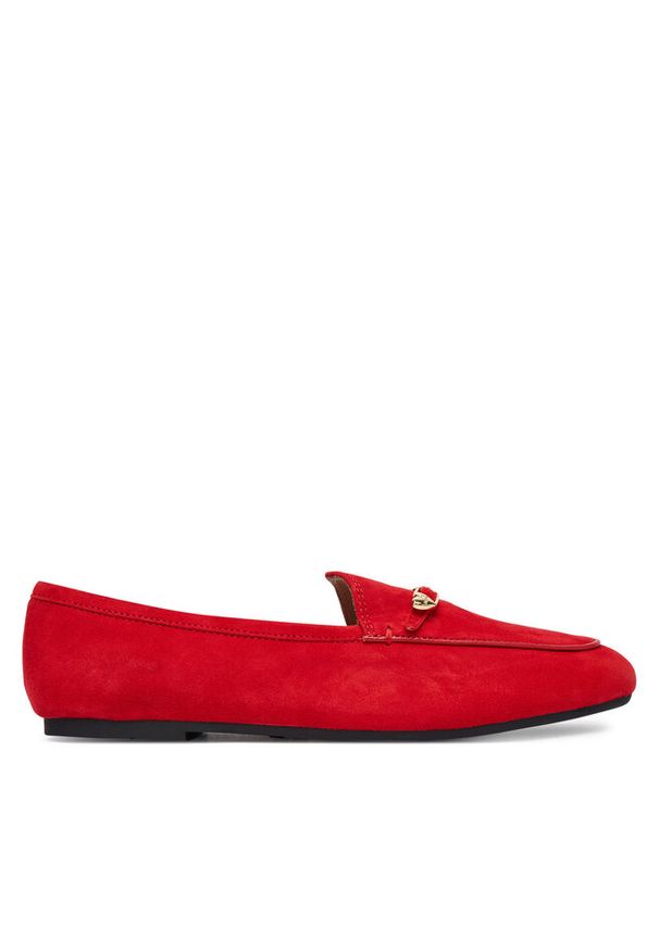 Love Moschino - Loafersy LOVE MOSCHINO. Kolor: czerwony