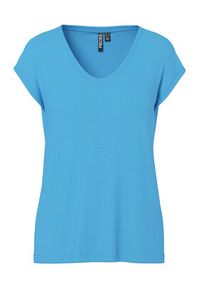 Pieces T-Shirt Billo 17078732 Niebieski Loose Fit. Kolor: niebieski. Materiał: wiskoza #8