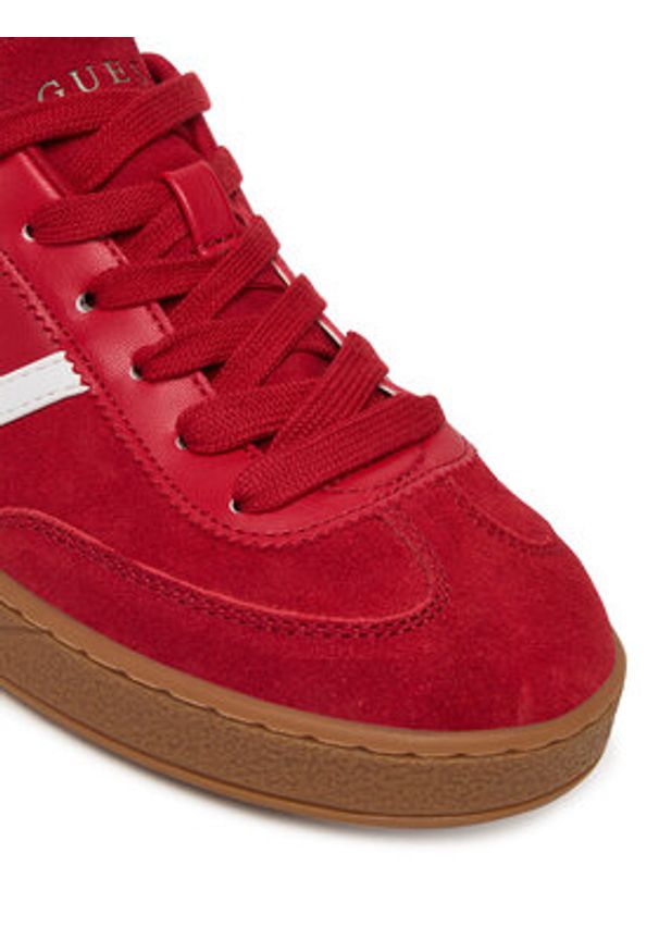 Guess Sneakersy FLTNAO SUE12 Czerwony. Kolor: czerwony. Materiał: skóra