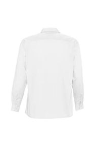 SOL'S - Męska Koszula Z Długim Rękawem Baltimore Poplin. Kolor: biały. Długość rękawa: długi rękaw. Długość: długie