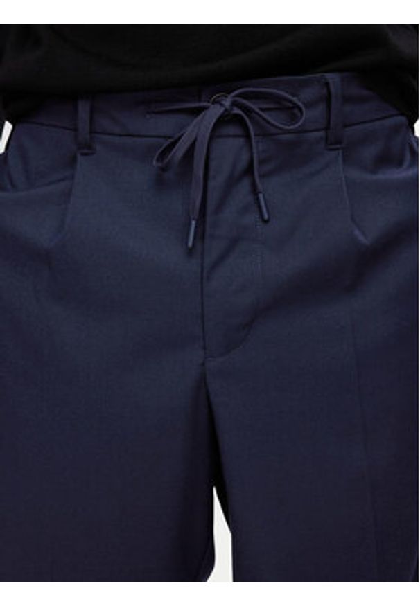 Selected Homme Spodnie materiałowe 16094358 Granatowy Tapered Fit. Kolor: niebieski. Materiał: wiskoza