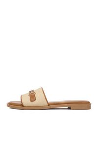 Nine West Klapki CEO-678322-84 Beżowy. Kolor: beżowy. Materiał: materiał #4