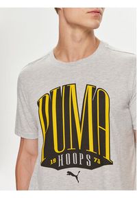 Puma T-Shirt TSA 624819 Szary Regular Fit. Kolor: szary. Materiał: syntetyk