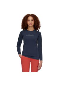 Bluza damska Mammut Selun FL Longsleeve Logo. Kolor: niebieski. Długość rękawa: długi rękaw
