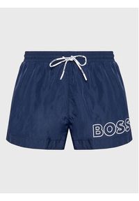 BOSS - Boss Szorty kąpielowe Mooneye 50469280 Granatowy Regular Fit. Kolor: niebieski. Materiał: syntetyk #4