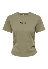 only - ONLY T-Shirt Lucy 15346760 Brązowy Regular Fit. Kolor: brązowy. Materiał: bawełna #8