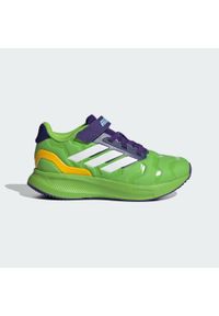 Adidas - Buty adidas Iron Hulk Runfalcon 5 Kids. Kolor: fioletowy, zielony, biały, wielokolorowy. Szerokość cholewki: normalna. Sport: bieganie