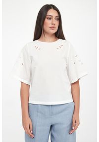 Weekend Max Mara - T-shirt damski ażurowy Targa WEEKEND MAX MARA. Wzór: ażurowy #4