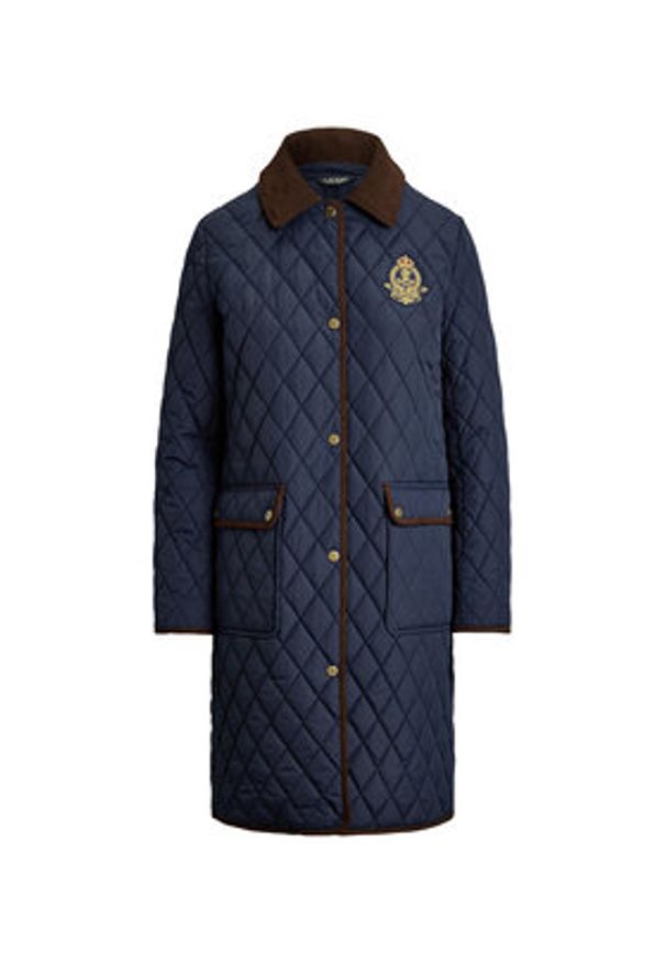 Lauren Ralph Lauren - LAUREN RALPH LAUREN Kurtka przejściowa Crested 3/4 Quilt 297P18059004 Granatowy Regular Fit. Kolor: niebieski. Materiał: syntetyk