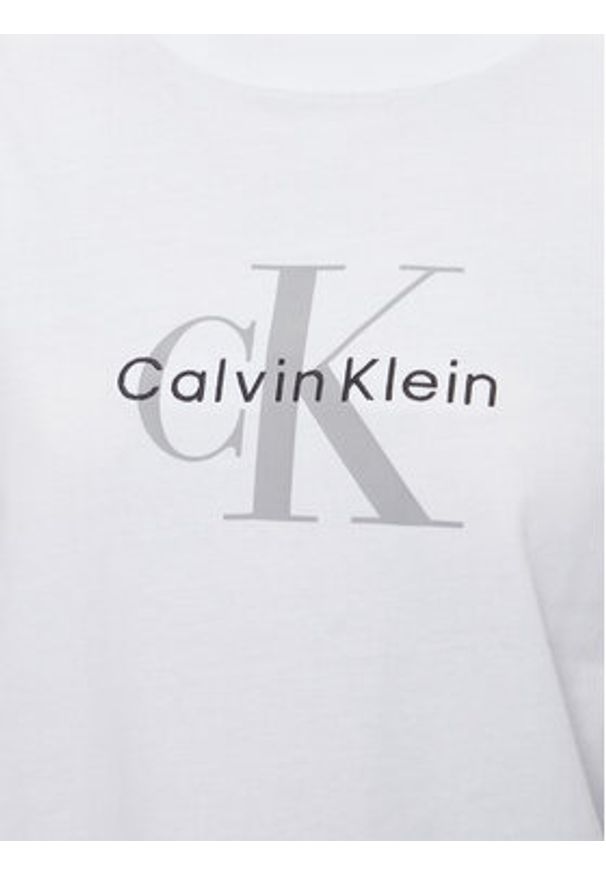 Calvin Klein Jeans T-Shirt Hero LV047B865G Biały Regular Fit. Kolor: biały. Materiał: bawełna