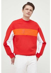 Armani Exchange bluza bawełniana męska kolor czerwony wzorzysta. Kolor: czerwony. Materiał: bawełna #1