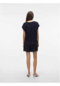 Vero Moda Bluzka Maya 10304457 Granatowy Wide Fit. Kolor: niebieski. Materiał: syntetyk #6