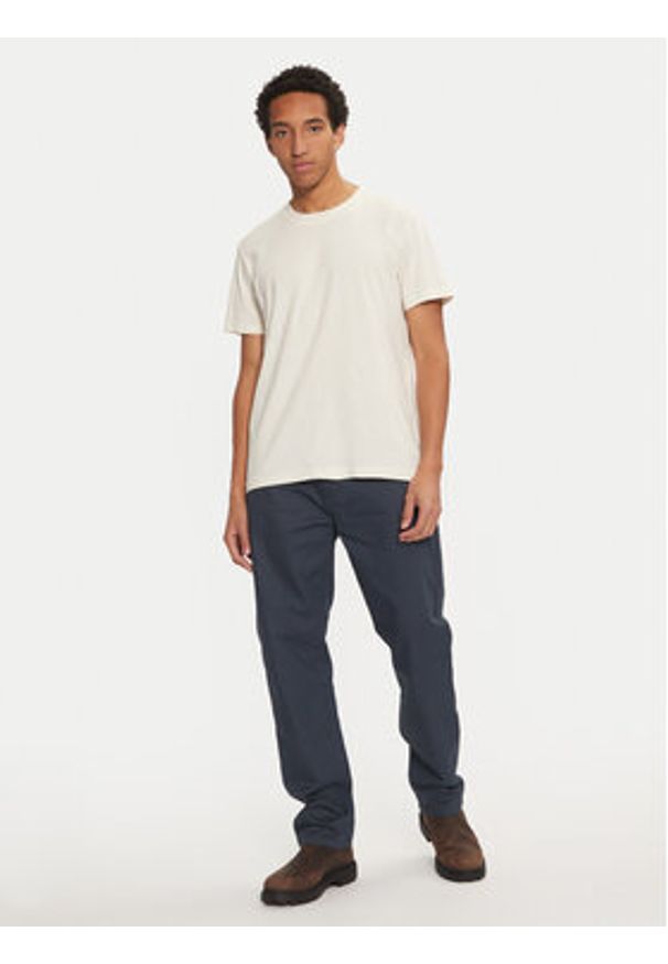 Calvin Klein Jeans Spodnie materiałowe J30J326263 Niebieski Straight Fit. Kolor: niebieski. Materiał: bawełna