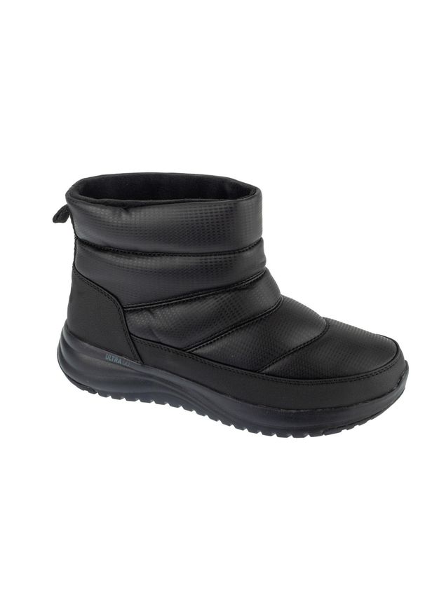 skechers - Buty zimowe damskie, On-The-Go Stellar - Alpine Adventure. Kolor: czarny. Materiał: materiał, syntetyk. Sezon: zima. Sport: fitness