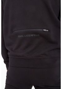 Karl Lagerfeld - BLUZA KARL LAGERFELD. Typ kołnierza: kołnierzyk stójkowy. Materiał: guma. Wzór: napisy, aplikacja #3