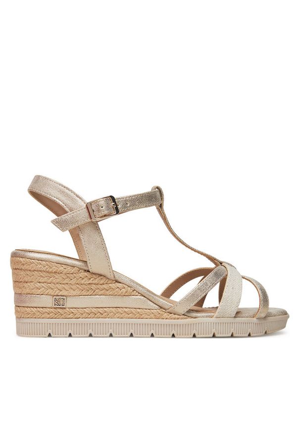 Espadryle s.Oliver. Kolor: złoty