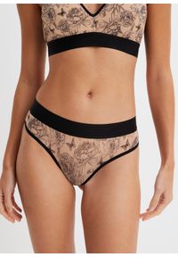 bonprix - Stringi panty. Kolor: czarny