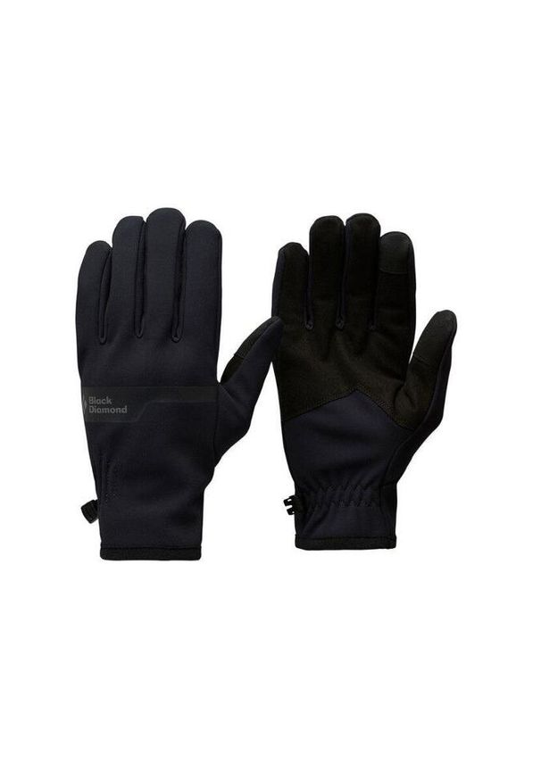 Rękawice softshell męskie Black Diamond Everyday. Kolor: czarny. Materiał: softshell