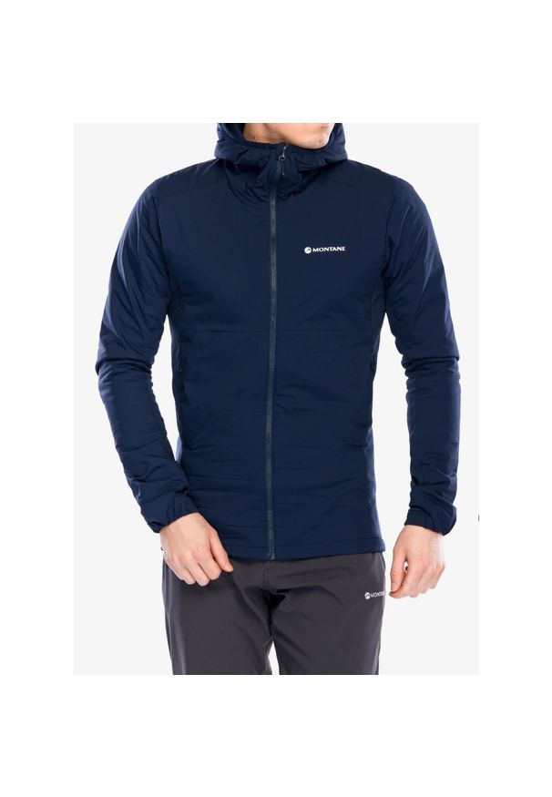 Kurtka ocieplana męska Montane Fireball Lite Hoodie. Kolor: niebieski. Sport: turystyka piesza