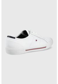 TOMMY HILFIGER - Tommy Hilfiger buty kolor biały. Nosek buta: okrągły. Zapięcie: sznurówki. Kolor: biały. Materiał: materiał, włókno, guma #3