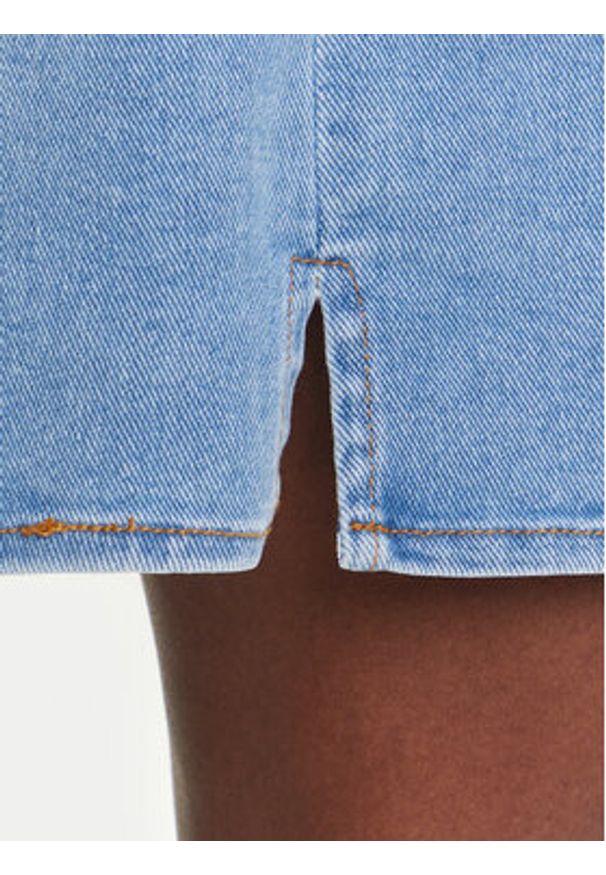 only - ONLY Sukienka jeansowa Frida 15360436 Niebieski Regular Fit. Kolor: niebieski. Materiał: bawełna
