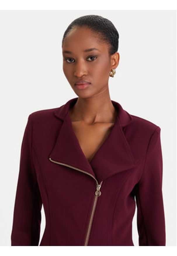 Rinascimento Marynarka CFC0125220003 Bordowy Slim Fit. Kolor: czerwony. Materiał: syntetyk