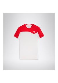 Koszulka do tenisa z krótkim rekawem męska Diadora T-SHIRT TEAM tomato red. Kolor: czerwony. Długość rękawa: krótki rękaw. Długość: krótkie. Sport: tenis #1
