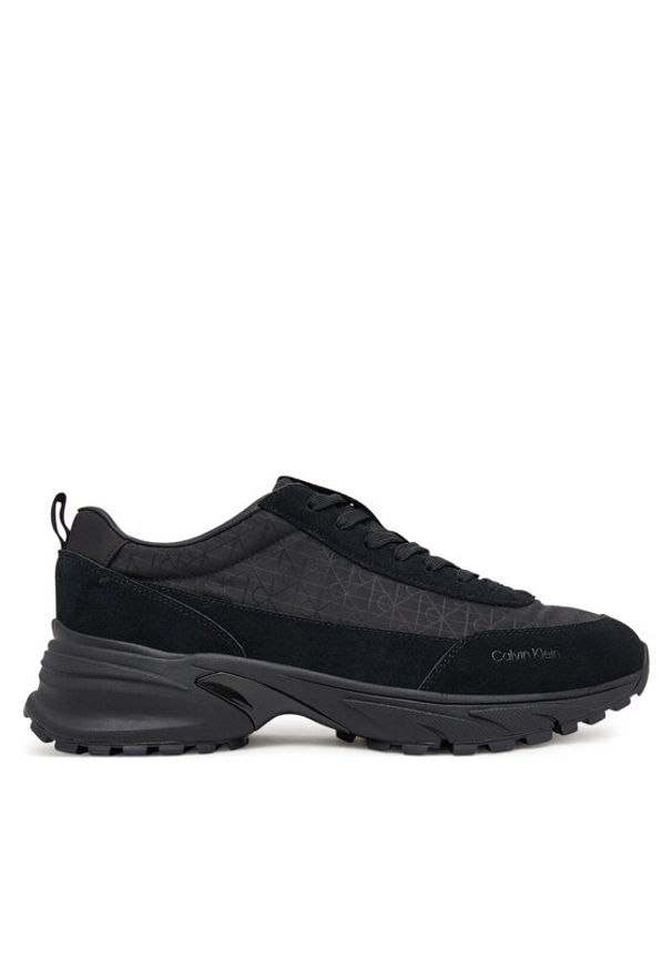 Calvin Klein Sneakersy Hike Runner Casual NY-Su Aop YM0YM01378 Czarny. Okazja: na co dzień. Kolor: czarny. Materiał: materiał