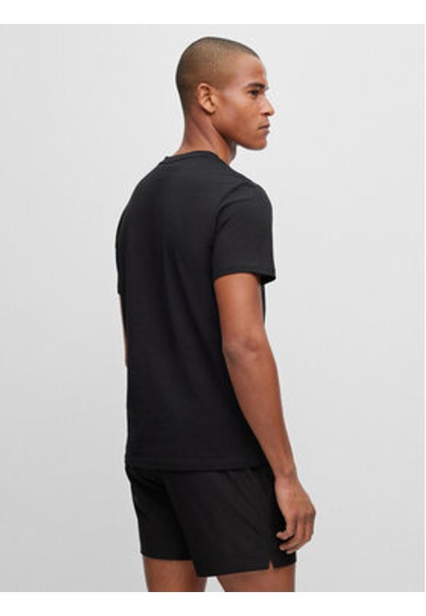 BOSS - Boss T-Shirt 50491706 Czarny Regular Fit. Kolor: czarny. Materiał: bawełna