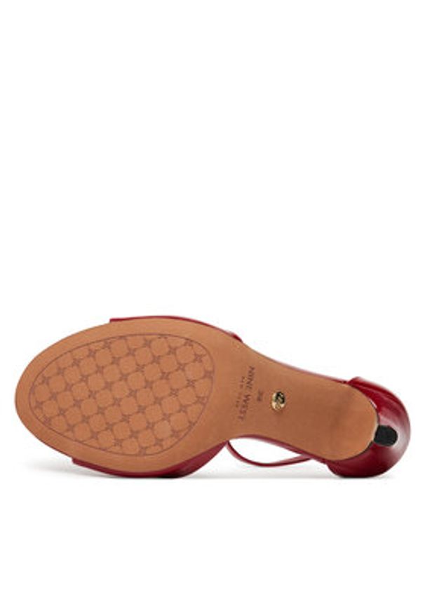 Nine West Sandały S4S16766 Czerwony. Kolor: czerwony. Materiał: syntetyk, materiał