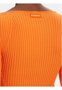 Pinko - PINKO Kardigan Vergina 104627 A2E6 Pomarańczowy Slim Fit. Kolor: pomarańczowy. Materiał: syntetyk #5