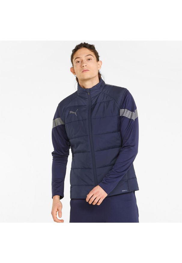 Kamizelka męska Puma TeamLiga Vest Jacket. Kolor: wielokolorowy, niebieski, szary