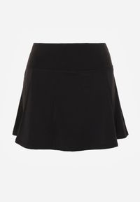 Born2be - Czarne Sportowe Spódnico-Szorty z Funkcjonalnymi Kieszonkami Natellea. Okazja: na spacer. Kolor: czarny. Materiał: materiał. Styl: sportowy #2