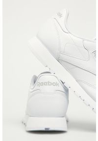 Reebok Classic - Buty skórzane Cl LTHR. Nosek buta: okrągły. Zapięcie: sznurówki. Kolor: biały. Materiał: skóra. Model: Reebok Classic #3