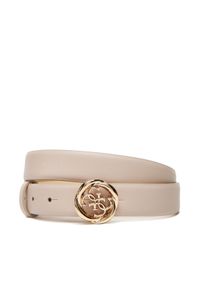Guess Pasek Damski BW9260 P5325 Écru. Materiał: skóra