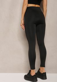 Renee - Czarne Sportowe Legginsy High Waist Vesara. Okazja: na co dzień. Stan: podwyższony. Kolor: czarny. Długość: długie. Styl: sportowy #3