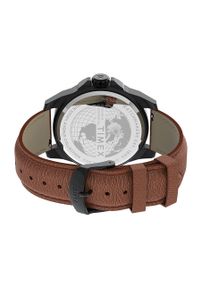 Timex zegarek TW2U82200 Essex Ave Day-Date męski kolor szary. Kolor: szary. Materiał: skóra, materiał #3
