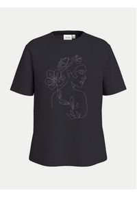 Vila T-Shirt Sybil 14108062 Czarny Regular Fit. Kolor: czarny. Materiał: bawełna #4
