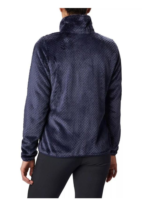 columbia - Damski sweter polarowy Columbia Fire Side II Sherpa Fz. Kolor: niebieski. Materiał: polar