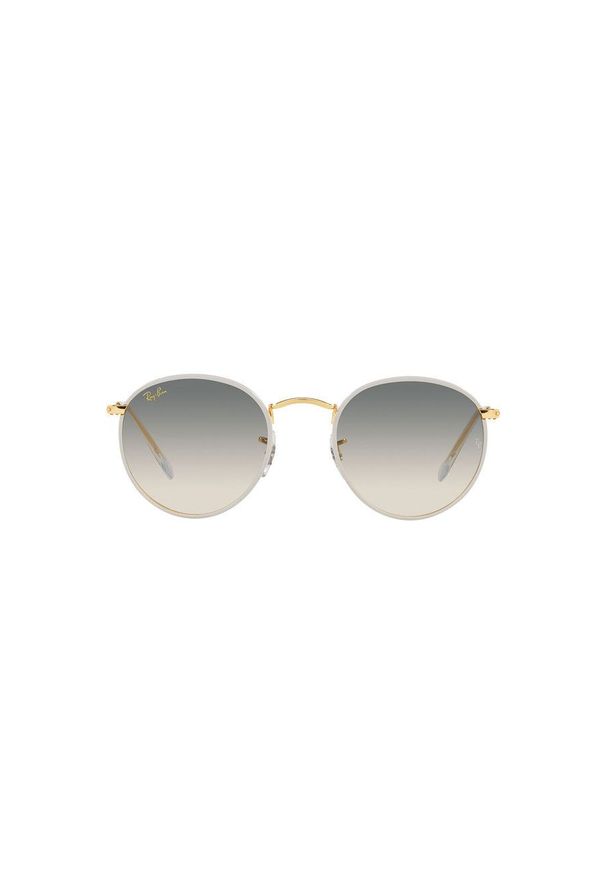 Ray-Ban Okulary przeciwsłoneczne kolor złoty. Kształt: okrągłe. Kolor: złoty