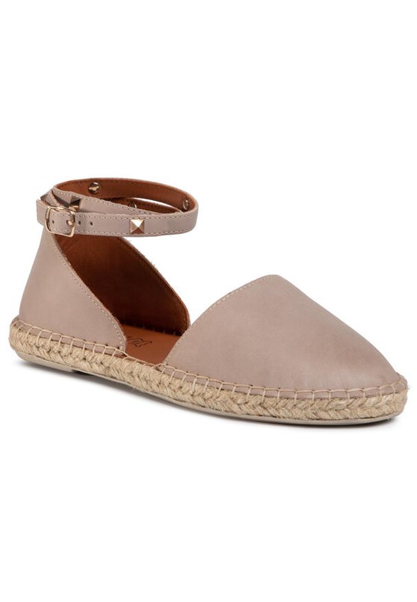 Lasocki Espadryle RST-PRAGA-01 Beżowy. Kolor: beżowy. Materiał: nubuk, skóra