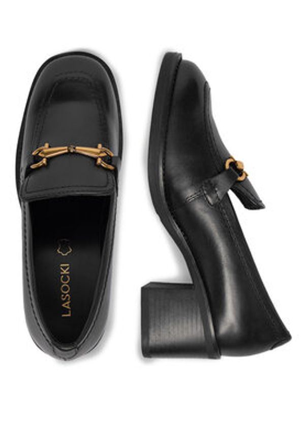 Lasocki Loafersy CEO-RST-17323-01 Czarny. Kolor: czarny. Materiał: skóra