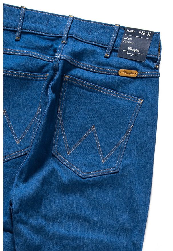 Wrangler - WRANGLER JESS SUMMER BLUE W22GBA90N. Stan: podwyższony. Wzór: jednolity